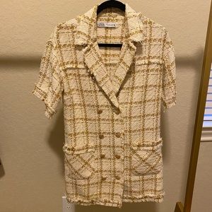 Zara tweed mini dress